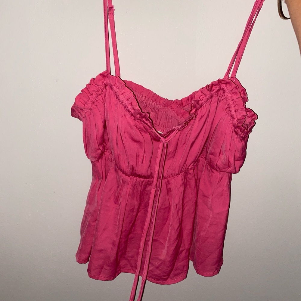 Pink American eagle tank